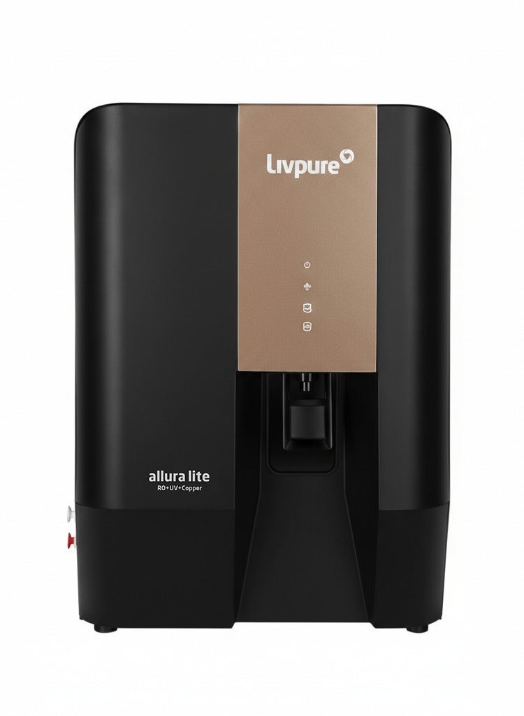 Livpure Allura 8-Stage Water Purifier | RO+UV+Copper+Mineraliser | In-Tank UV Sterilisation | 7L (Free Installation)